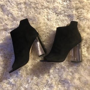Calvin Klein - peeptoe booties size 10